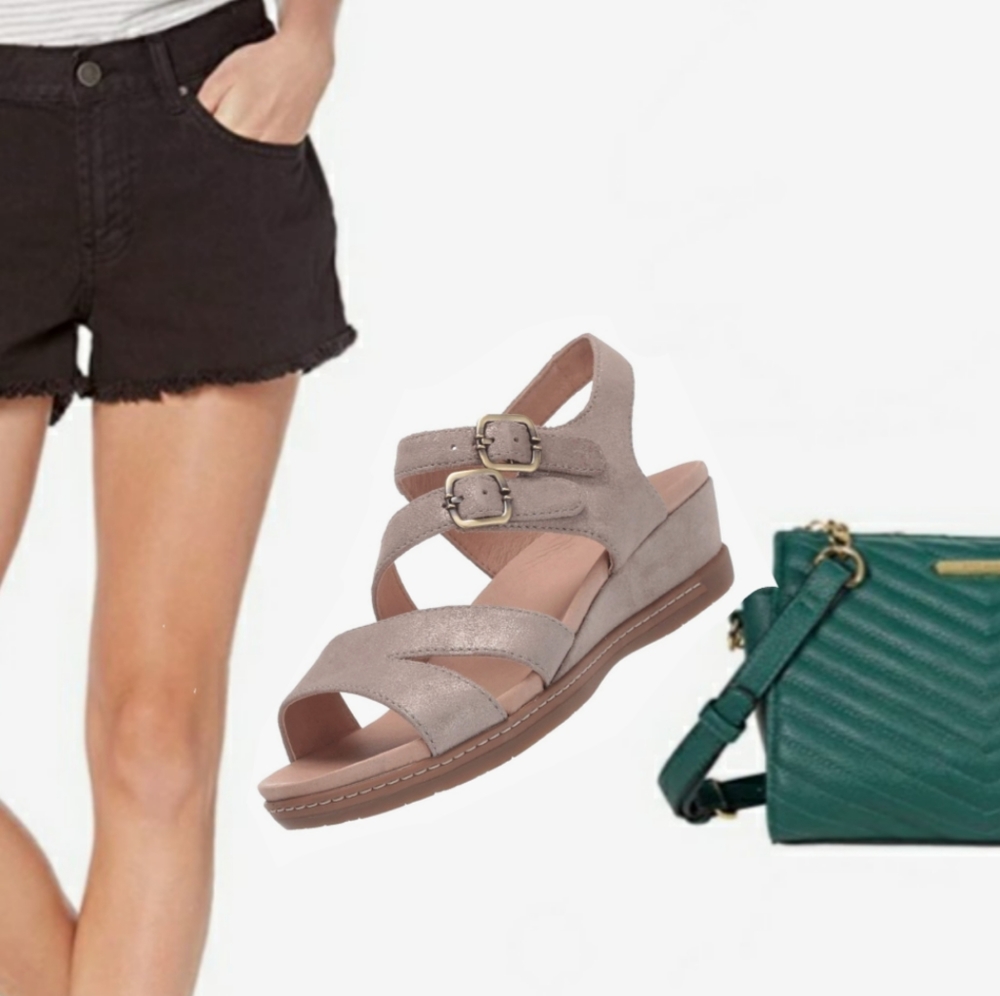Danska Angela Nuback Sandal Metallic Sands 7 - Picture 2 of 6
